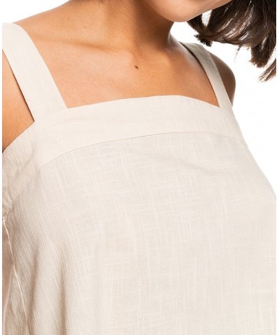 Juniors' Easy Days Cropped Tank Top Tapioca $14.85 Tops