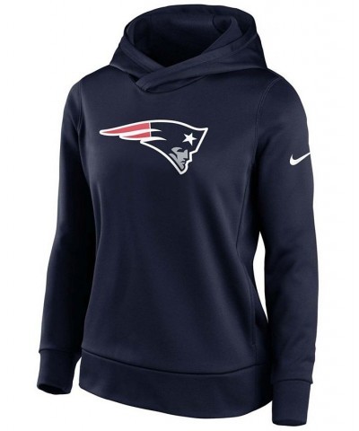 Women's Navy New England Patriots Performance Pullover Hoodie Blue $49.49 Sweatshirts