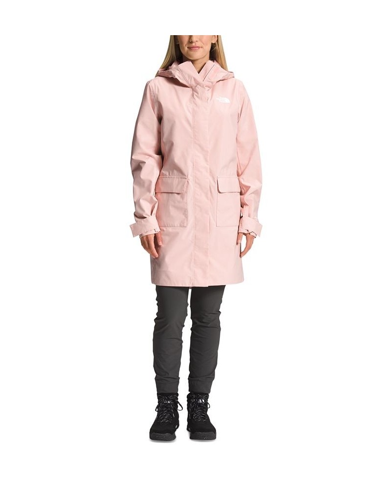 Women's City Breeze Rain Parka Coat Pink $79.80 Jackets