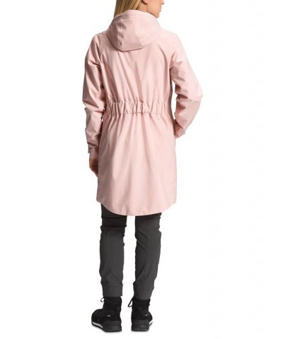 Women's City Breeze Rain Parka Coat Pink $79.80 Jackets