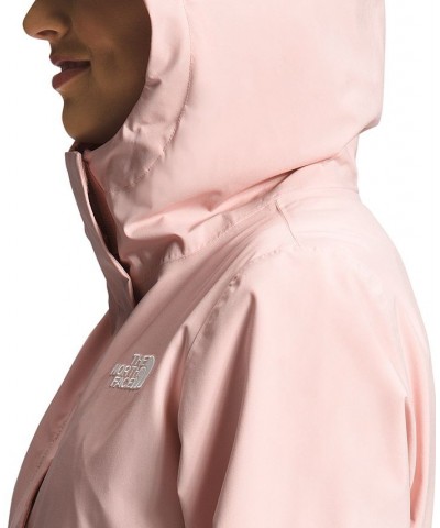 Women's City Breeze Rain Parka Coat Pink $79.80 Jackets