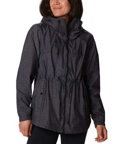 Women's Lillian Ridge Shell Waterproof Rain Jacket Black $49.49 Jackets