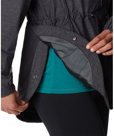 Women's Lillian Ridge Shell Waterproof Rain Jacket Black $49.49 Jackets