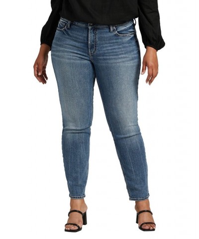 Plus Size Suki Mid Rise Straight Leg Jeans Indigo $24.16 Jeans