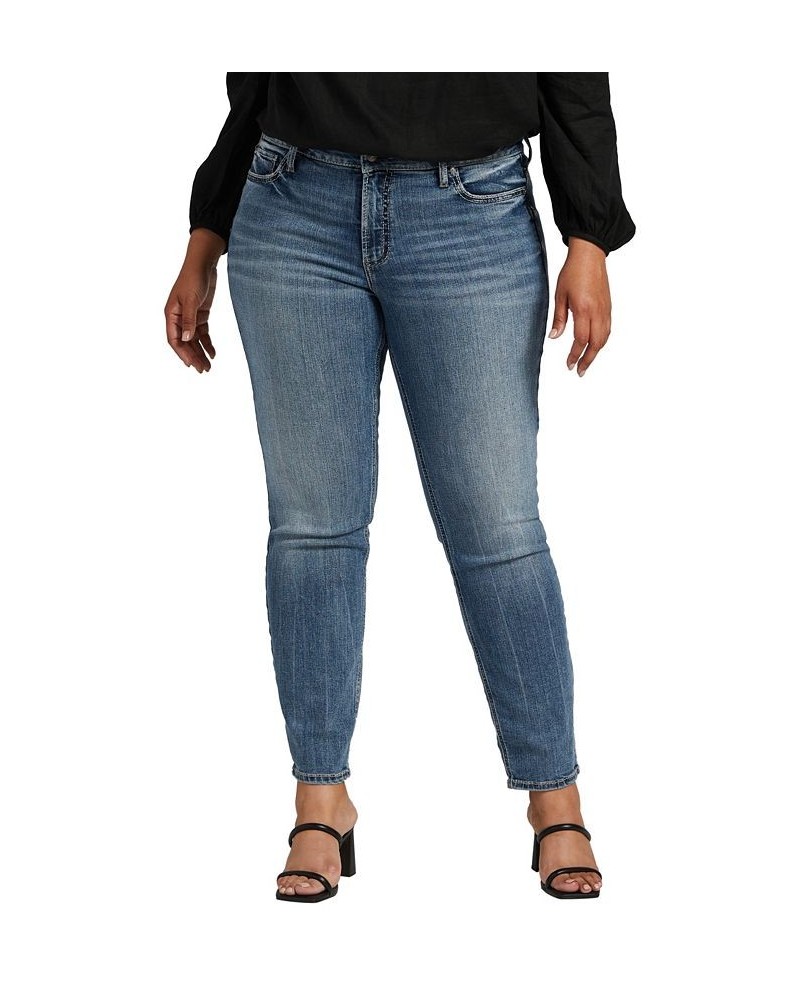 Plus Size Suki Mid Rise Straight Leg Jeans Indigo $24.16 Jeans