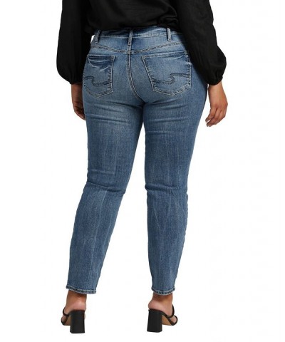 Plus Size Suki Mid Rise Straight Leg Jeans Indigo $24.16 Jeans