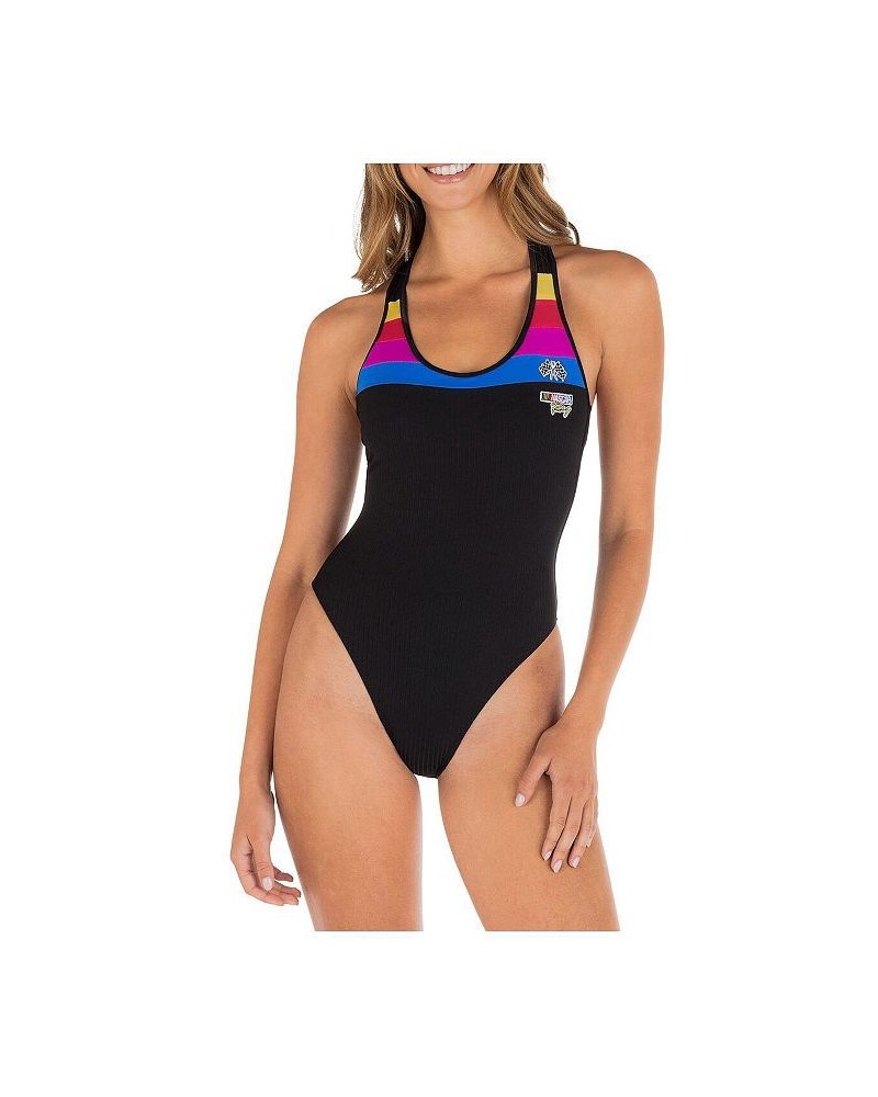 Women's Black NASCAR Racerback One-Piece Bathing Suit Black $40.50 Swimsuits