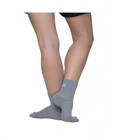 The Performance: Crew Profile Padded Compression Arch & Ankle Support Socks Grey $18.86 Socks