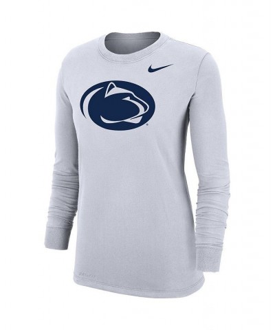 Women's White Penn State Nittany Lions Logo Performance Long Sleeve T-shirt White $26.99 Tops