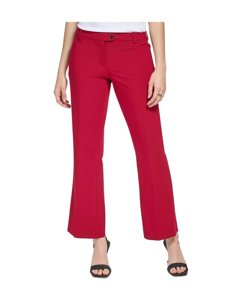 Petite Modern Fit Straight-Leg Pants Cranberry $28.34 Pants