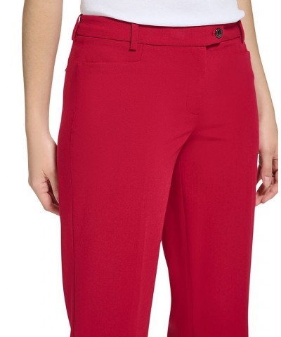 Petite Modern Fit Straight-Leg Pants Cranberry $28.34 Pants