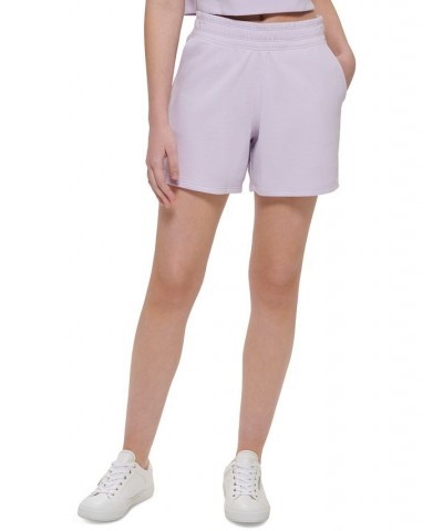 Women's Embroidered-Logo Shorts Orchid $23.98 Shorts