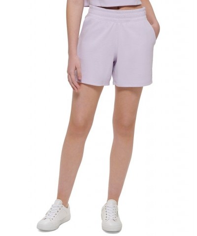 Women's Embroidered-Logo Shorts Orchid $23.98 Shorts