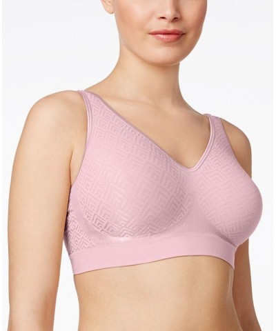 Comfort Revolution ComfortFlex Fit Seamless 2-ply Wireless Bra 3484 Hush Pink Retro $16.19 Bras