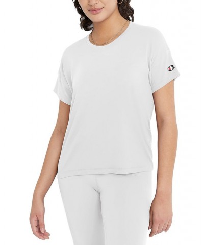 Women's Soft Touch Essential Crewneck T-Shirt White $21.20 Tops