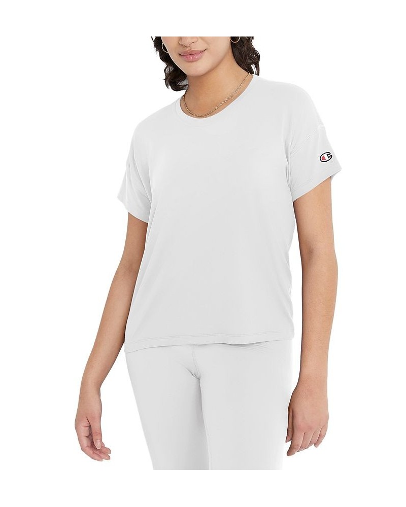 Women's Soft Touch Essential Crewneck T-Shirt White $21.20 Tops