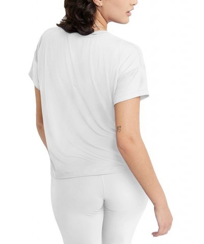 Women's Soft Touch Essential Crewneck T-Shirt White $21.20 Tops