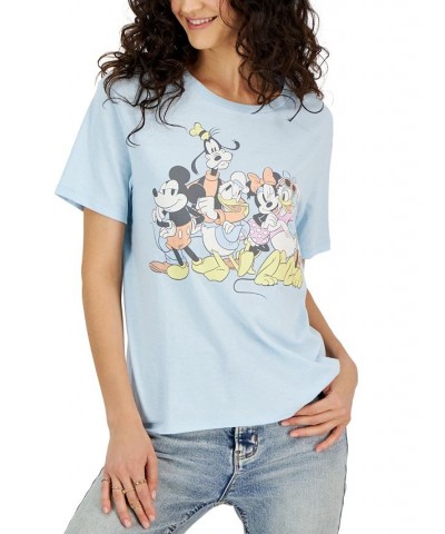 Juniors' Crewneck Graphic Mickey and Friends Graphic T-Shirt Omphalodes $9.68 Tops