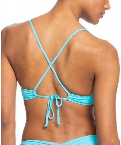 Juniors' Beach Classics Athletic Triangle Bikini Top & Bikini Bottoms Pink $23.00 Swimsuits