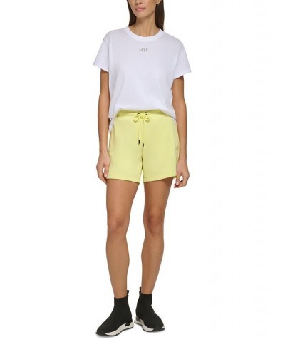 Women's Performance Cotton Logo Drawstring Shorts sunny lime $13.09 Shorts