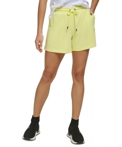 Women's Performance Cotton Logo Drawstring Shorts sunny lime $13.09 Shorts