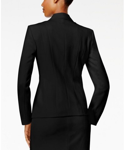 Crepe One-Button Blazer Black $32.70 Jackets