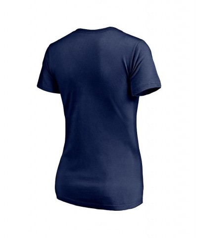 Women's Branded Navy New England Patriots Red White and Team V-Neck T-shirt Navy $15.51 Tops