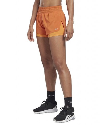 Women's Work Out Ready Run 2-in-1 Shorts Orange $20.50 Shorts