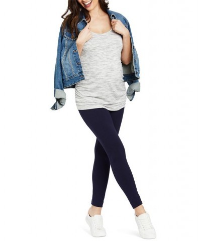 Essential Stretch Maternity Leggings Blue $13.80 Pants