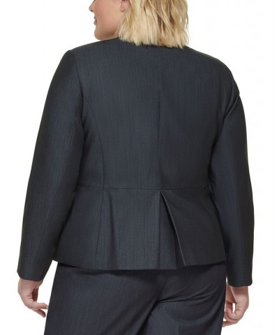 Plus Size Button-Front Denim Jacket Indigo $57.59 Jackets