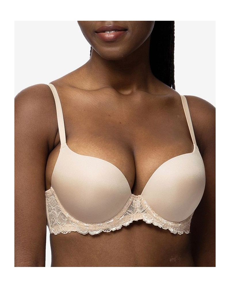 Women's Claire Push Up Plunge Bra D17221A Tan/Beige $21.09 Bras