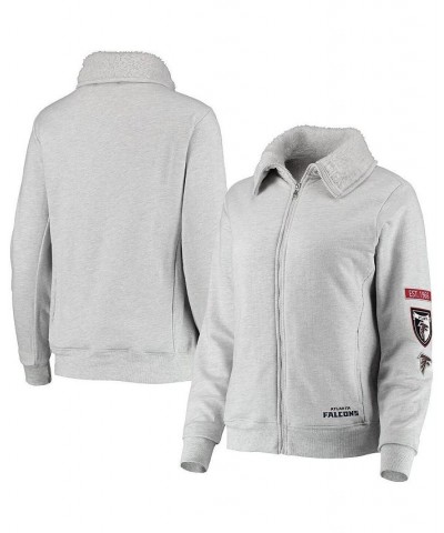 Women's Gray Atlanta Falcons Fleece Full-Zip Sweatshirt Gray $36.00 Sweatshirts