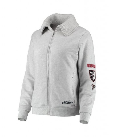 Women's Gray Atlanta Falcons Fleece Full-Zip Sweatshirt Gray $36.00 Sweatshirts