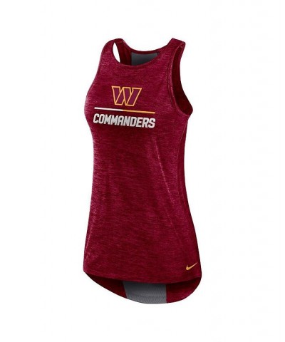 Women's Burgundy Washington Commanders High Neck Performance Tank Top Burgundy $21.50 Tops