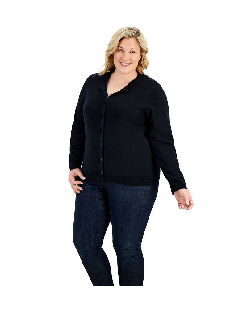 Plus Size Cardigan Aqua Oasis $12.23 Sweaters