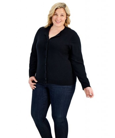 Plus Size Cardigan Aqua Oasis $12.23 Sweaters