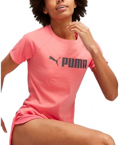 Women's Fit Logo-Print Crewneck Training Tee Loveable $22.50 Tops