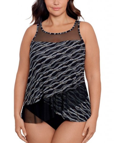 Plus Size Linked In Mirage Underwire Tankini Top Linked In $81.00 Swimsuits