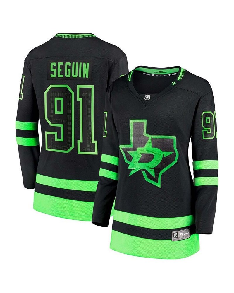 Women's Tyler Seguin Black Dallas Stars 2020/21 Alternate Premier Breakaway Player Jersey Black $54.45 Jersey