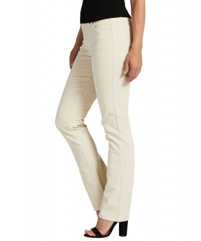 Women's Ruby Mid Rise Straight Leg Pants Cream $45.76 Pants