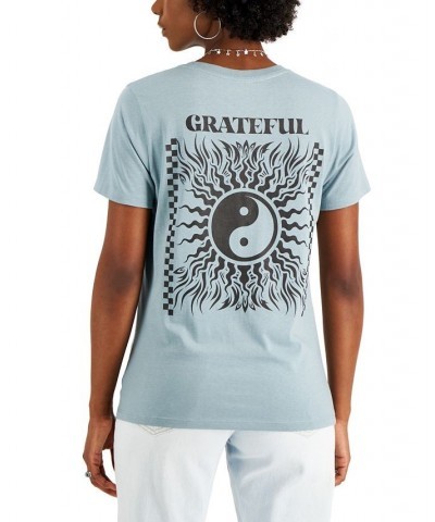 Juniors' Yin Yang Grateful T-Shirt Slate $9.50 Tops