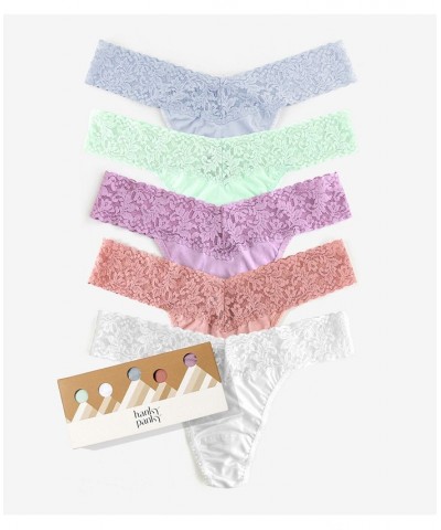 Women's Holiday Cotton Original Rise Thong Pack of 5 Multipack $30.67 Panty