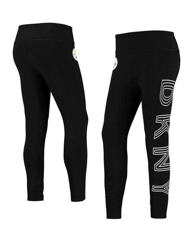 Women's Black Pittsburgh Steelers Sami High Waisted Leggings Black $32.39 Pants