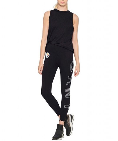 Women's Black Pittsburgh Steelers Sami High Waisted Leggings Black $32.39 Pants