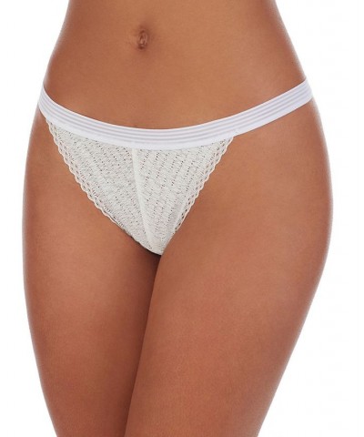 Women's Softest Lace Thong DK8351 White $9.91 Panty