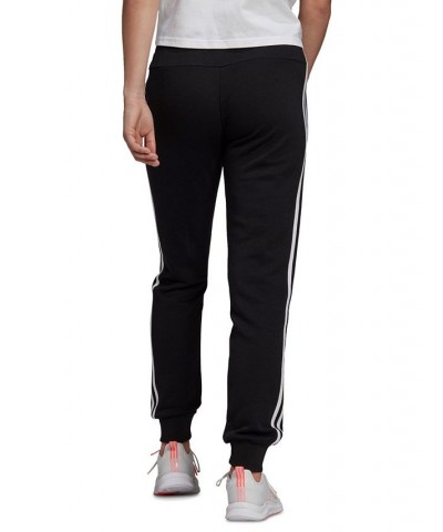 Women's Essentials 3 Stripes Track Pants Black/white $26.25 Pants