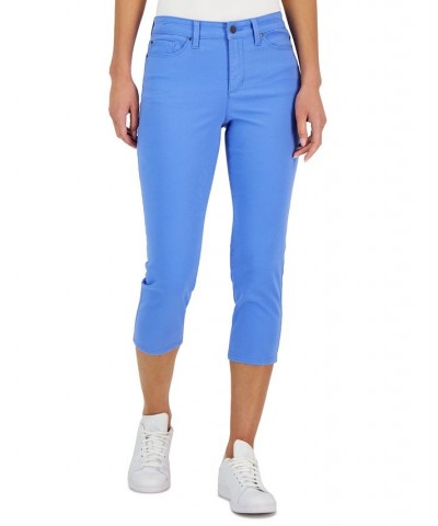 Petite Tummy-Control Bristol Capri Jeans Blue $12.50 Jeans