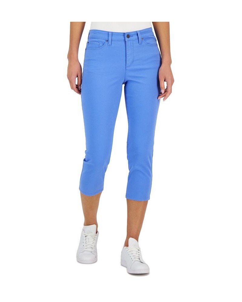 Petite Tummy-Control Bristol Capri Jeans Blue $12.50 Jeans