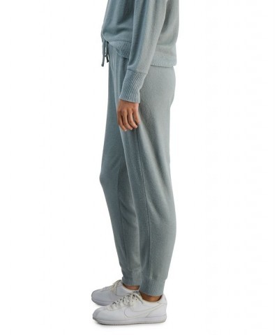 Juniors' Cozy High-Rise Drawstring-Waist Jogger Pants Jade $8.96 Pants