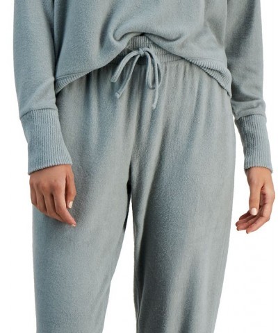 Juniors' Cozy High-Rise Drawstring-Waist Jogger Pants Jade $8.96 Pants